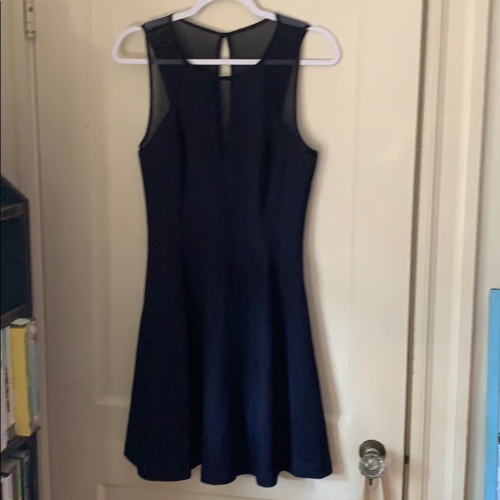 Dark blue business formal dress